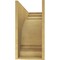 Ekena Millwork 11"W x 33"D x 22"H Classic Hughes Rough Cedar Woodgrain TimberThane Corbel, Primed Tan CORUR11X33X22HUGRCPR - alternate 2